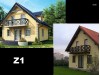 Проект одноэтажного дома с мансардой Z1 в классическом стиле