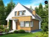 Проект компактного традиционного дома с современными элементами дизайна фасадов - Z112