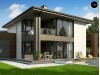 Проект Z156 A minus Уменьшенная версия проекта z156 с гаражем и стильным фасадом  Проекты домов и гаражей