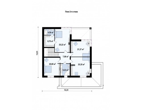 Проект Z156 A Проект комфортабельного двухэтажного коттеджа современного дизайна  Проекты домов и гаражей
