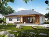 Проект одноэтажного дома традиционной формы с многоскатной крышей - Z176