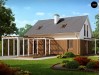 Проект дома в традиционном стиле с двускатной крышей - Z213