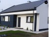 Проект одноэтажного дома современного дизайна с необычным оформлением террасы - Z256