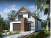Функциональный и привлекательный дом с гаражом для узкого участка - Z293