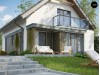 Проект Z302 Компактный и функциональный дом с мансардой в традиционном стиле.  Проекты домов и гаражей