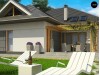 Проект Z306 Функциональный, уютный дом с эффектными фасадными окнами на мансарде.  Проекты домов и гаражей