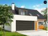 Проект Z320 Мансардный дом для большой семьи с гаражом, рассчитанным на две машины  Проекты домов и гаражей