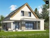 Проект Z324 Проект классического мансардного дома с монохромным дизайном экстерьера  Проекты домов и гаражей