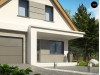 Проект Z324 Проект классического мансардного дома с монохромным дизайном экстерьера  Проекты домов и гаражей