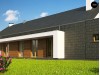 Проект Z330 Современный дом с двускатной крышей на узком участке  Проекты домов и гаражей