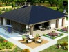 Проект Z344 Компактный одноэтажный дом стильного дизайна  Проекты домов и гаражей