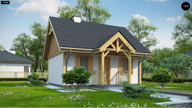 Проект Z352 Проект уютного гостевого домика  Проекты домов и гаражей
