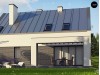 Проект Z353 Проект мансардного с тремя спальнями и двускатной крышей  Проекты домов и гаражей