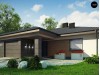 Проект Z379 Проект стильного одноэтажного дома с функциональной планировкой  Проекты домов и гаражей