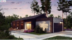 Проект Z395 Дом в необычном современном стиле для большой семьи  Проекты домов и гаражей