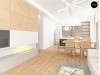 Z96 - проект одноэтажного дома с гаражом фронтальным выступающим и возможностью обустройства мансарды