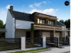 Проект Zb14 Проект дома дуплекс с гаражом и террасой  Проекты домов и гаражей