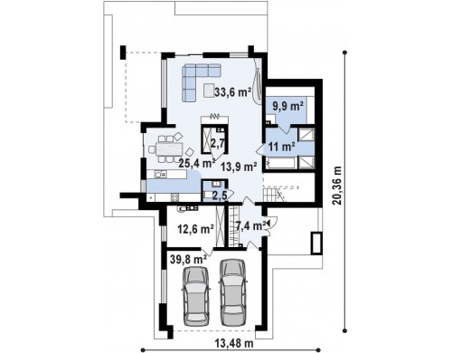 Zx112 — это современный комфортный двухэтажный дом с баней.