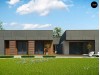 Проект Zx118 Современный односемейный одноэтажный дом с плоской крышей  Проекты домов и гаражей