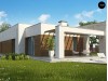 Проект Zx129 Комфортный одноэтажный дом для узкого участка.  Проекты домов и гаражей