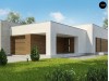 Проект Zx129 Комфортный одноэтажный дом для узкого участка.  Проекты домов и гаражей