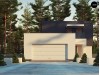 Проект Zx134 Двухэтажный дом с гаражом на две машины  Проекты домов и гаражей