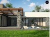 Проект Zx137 Современный одноэтажный дом с двойным гаражом и плоской крышей  Проекты домов и гаражей