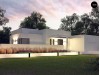 Проект Zx140 Современный проект с уникальным дизайном, оштукатуренным фасадом и гаражом  Проекты домов и гаражей
