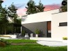 Проект Zx141 Проект современного одноэтажного дома с плоской кровлей.  Проекты домов и гаражей