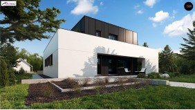 Проект Zx143 Дом в современном стиле с подвалом  Проекты домов и гаражей