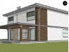 Проект Zx2 GL2 Версия проекта двухэтажного дома Zx2 c увеличенным гаражом  Проекты домов и гаражей