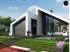 Проект Zx201 Современный дом с просторной гостиной и большим остеклением  Проекты домов и гаражей