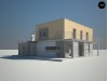 Проект оригинального дома в современном стиле с обширной террасой над гаражом - ZX3
