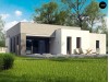 Проект Zx56 Проект одноэтажного дома в стиле модерн эффектной формы  Проекты домов и гаражей