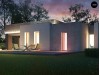 Проект Zx56 Проект одноэтажного дома в стиле модерн эффектной формы  Проекты домов и гаражей