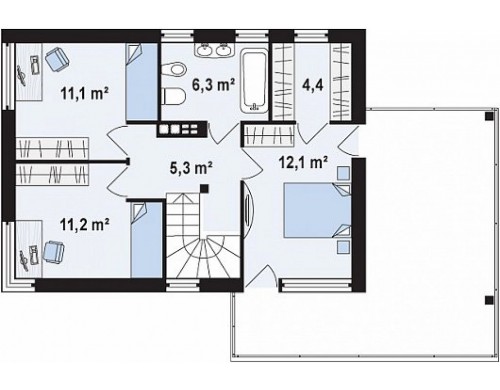 Проект Zx63 s Версия проекта ZX63 адаптированного для сейсмозоны  Проекты домов и гаражей