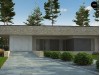 Проект Zx71 Одноэтажный коттедж с гаражом на одну машину и уютной террасой  Проекты домов и гаражей