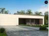 Проект Zx72 Современный дом с 4 спальнями, гаражом на 2 машины и большими окнами  Проекты домов и гаражей