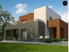 Проект Zx74 Современный дом с гаражом на 2 машины и террасой на первой  Проекты домов и гаражей