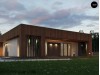 Проект Zx76 D Компактный коттедж современного дизайна с плоской кровлей  Проекты домов и гаражей