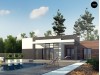 Проект Zx78 Одноэтажный дом с плоской кровлей, тремя спальнями и гаражом на две машины  Проекты домов и гаражей