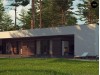 Проект Zx80 Современный одноэтажный дом с боковой террасой  Проекты домов и гаражей