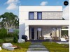 Проект Zx92 Простой аккуратный проект двухэтажного дома с плоской кровлей  Проекты домов и гаражей
