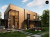 Проект Zx93 Проект современного двухэтажного дома с вторым светом и большой площадью остекления.  Проекты домов и гаражей