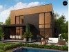 Проект Zx93 Проект современного двухэтажного дома с вторым светом и большой площадью остекления.  Проекты домов и гаражей