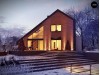 Проект Zx95 Проект комфортного мансардного дома со вторым светом и функциональной планировкой.  Проекты домов и гаражей