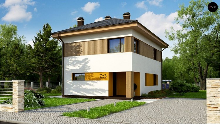 Проект Zz3 Компактный проект двухэтажного дома  Проекты домов и гаражей