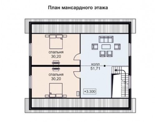 Проект каркасного дома KD-024 275.1 м², 14 м × 12 м, 2 этажа